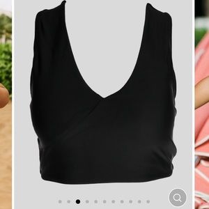 Nani swimwear black switch v top (XS)